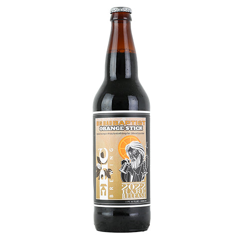 Epic Big Bad Baptist Orange Stick Imperial Stout 2022 by Epic Brewing Company, beer label