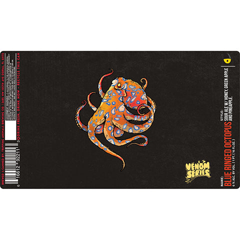 Tripping Animals Blue Ringed Octopus Sour Ale by Tripping Animals Brewing Co., beer label