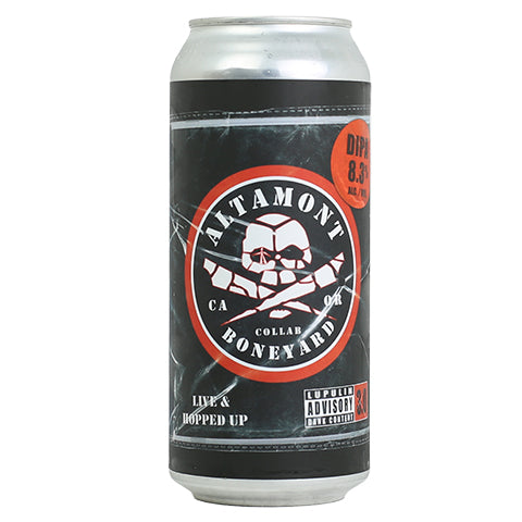 Altamont/Boneyard Lupulin Advisory 3.0 DIPA by Altamont Beer Works, beer label
