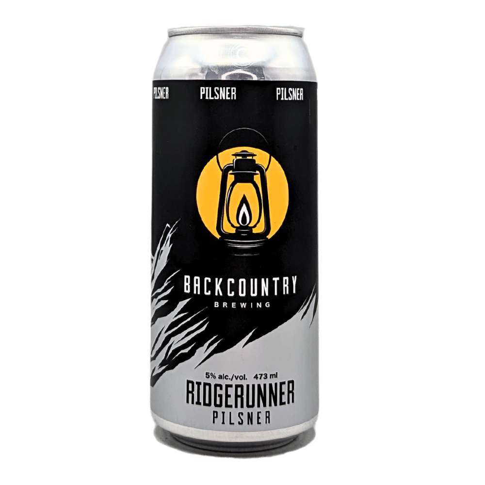 Ridgerunner German Pilsner by Backcountry Brewing, beer label