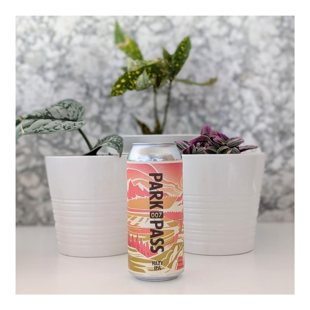 Park Pass 007 Hazy IPA by Born Brewing Co., beer label