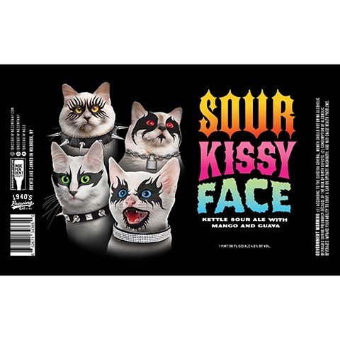 1940's Sour Kissy Face Sour Ale by 1940's Brewing Company, beer label