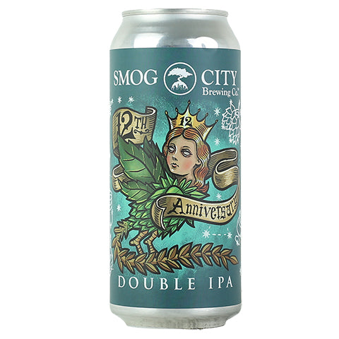 Smog City 12th Anniversary Double IPA by Smog City Brewing, beer label