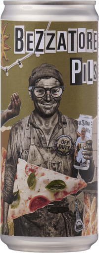 Bezzatore Italopils by RajRaj Bryggeri, beer label