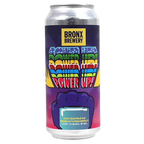 Bronx Power Up Rice IPA by Bronx Brewery, beer label