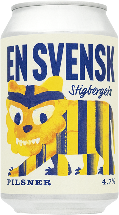 En Svensk Pilsner by Stigbergets Bryggeri, beer label