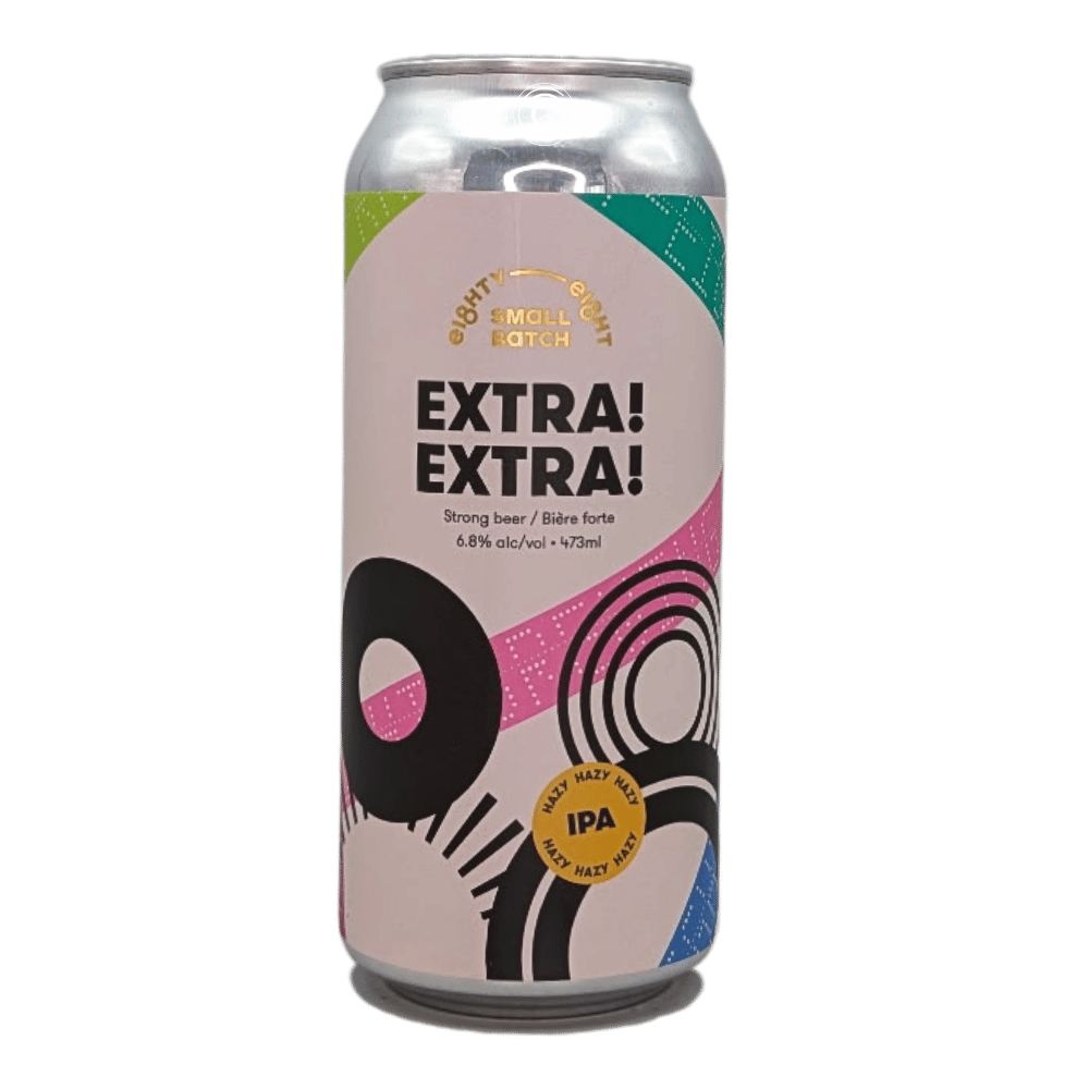 Extra! Extra! Hazy IPA by Eighty Eight Brewing Co., beer label