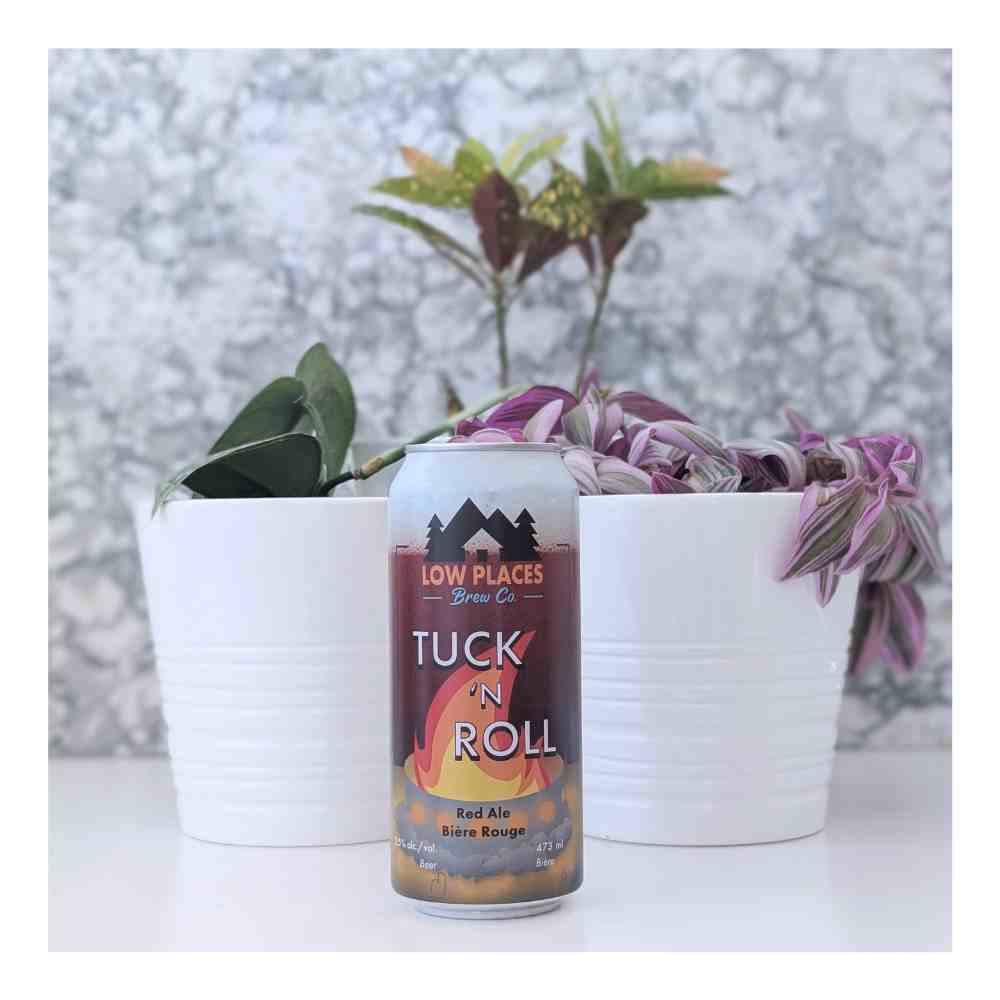 Tuck N' Roll Red Ale by Low Places Brew Co., beer label