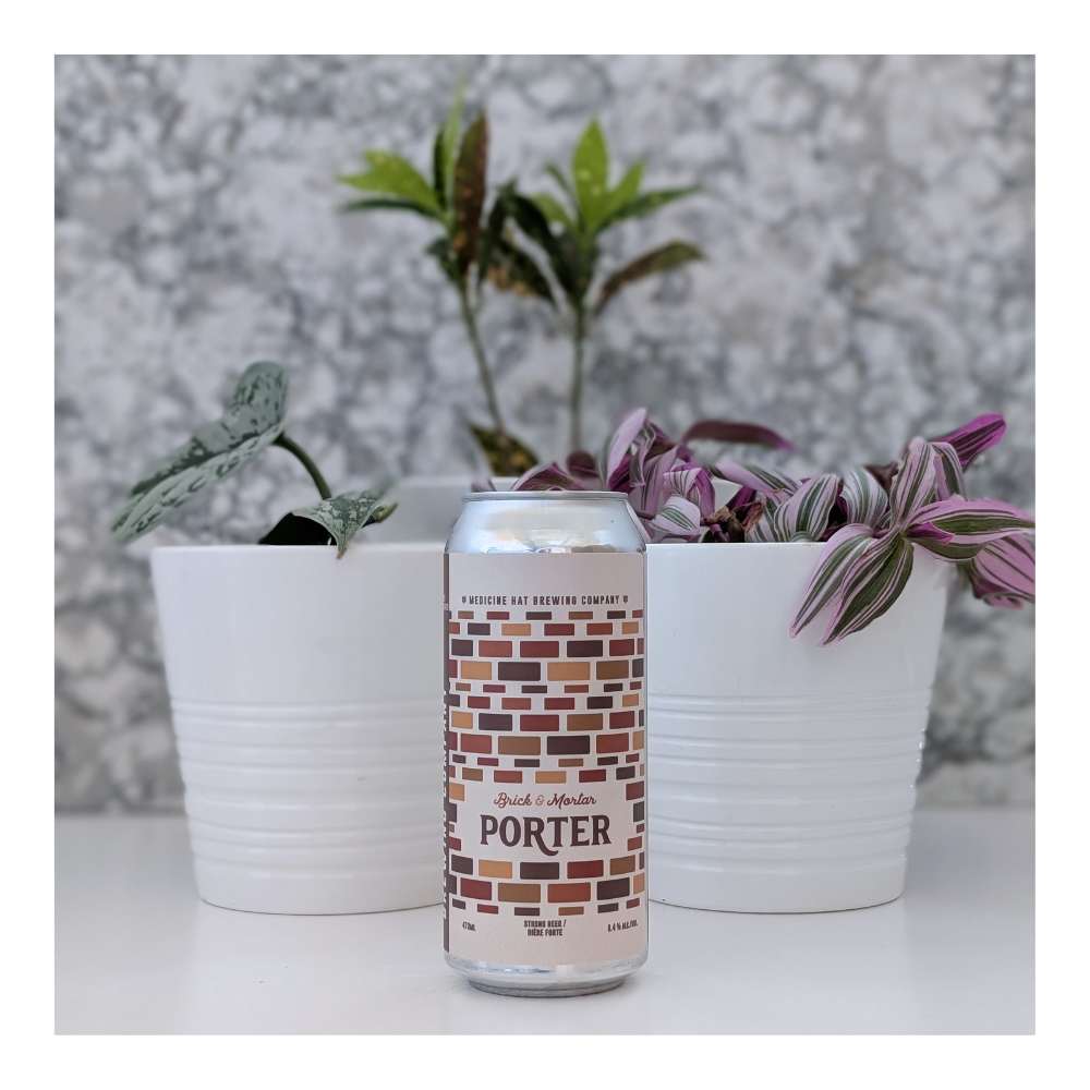 Brick & Mortar Porter by Medicine Hat Brewing Company, beer label