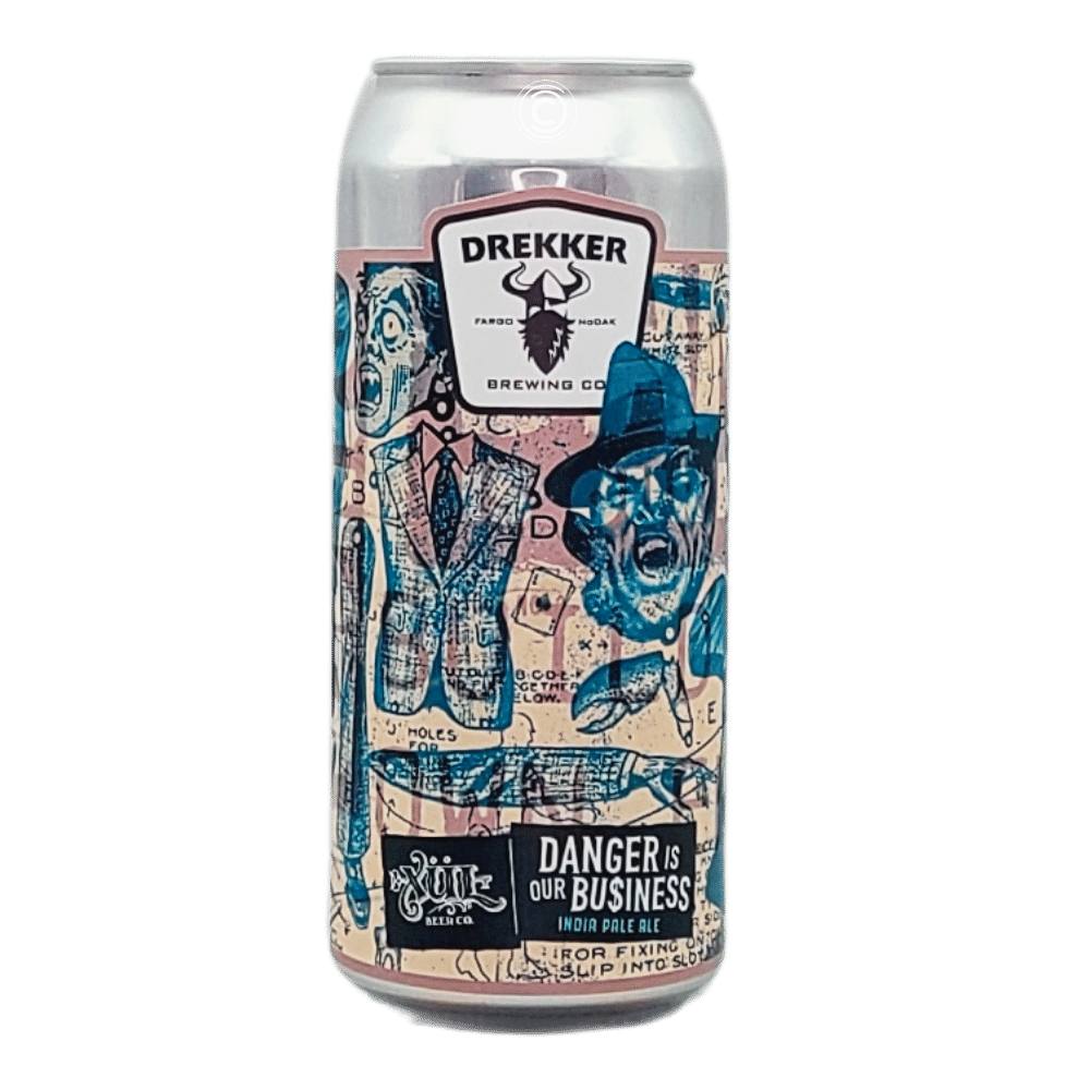 x Xul Beer Company Danger Is Our Business Hazy IPA by Drekker Brewing Company, beer label