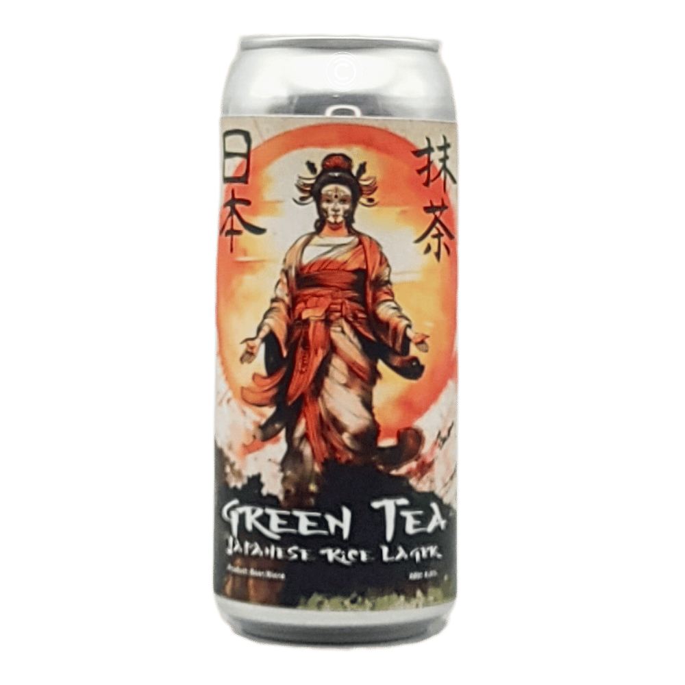 Green Tea Lager by Trolley 5 Brewery x Alberta Craft Alliance, beer label