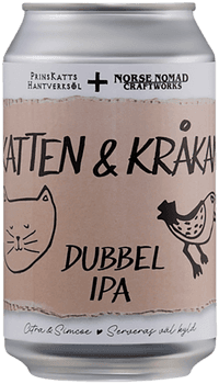 Katten och Kråkan Dubbel IPA by Prins Katts Hantverksöl, beer label