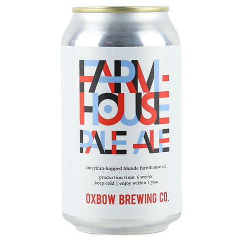 Farmhouse Pale Ale by Oxbow Brewing Co, beer label