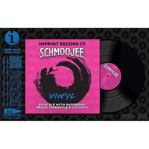Imprint Schmoojee Vinyl Sour Ale by Imprint Beer Company, beer label