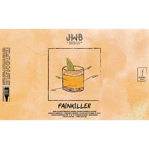J. Wakefield Painkiller Sour Ale by J Wakefield Brewing, beer label