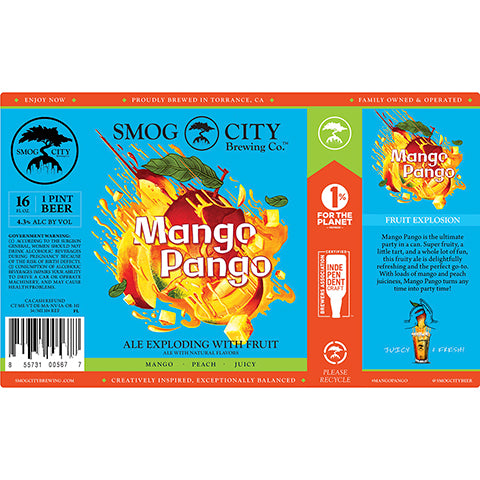 Smog City Mango Pango Sour by Smog City Brewing, beer label