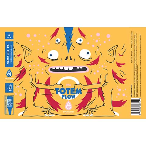 Ever Grain Totem Flow IPA by Ever Grain Brewing Co, beer label
