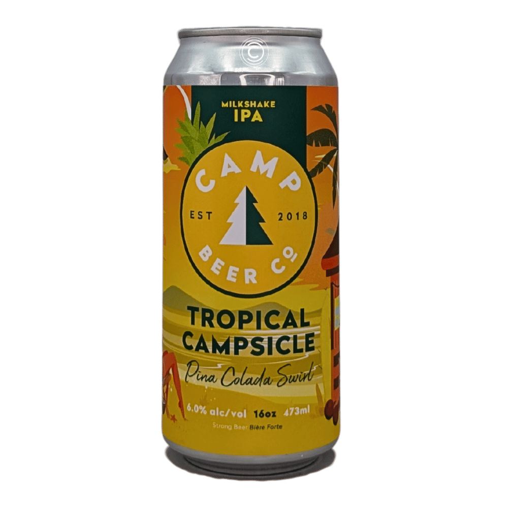 Tropical Campsicle Pina Colada Milkshake IPA by Camp Beer Co., beer label