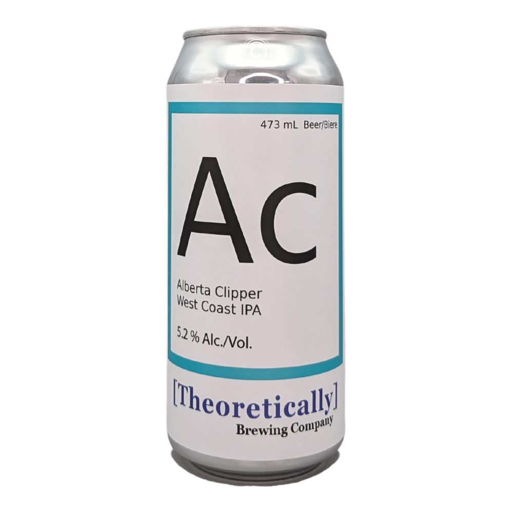Alberta Clipper West Coast IPA by Theoretically Brewing Company, beer label
