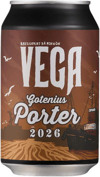 Gotenius Porter by Vega Bryggeri, beer label