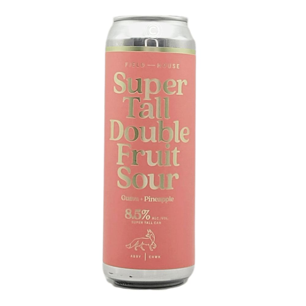 Super Tall Double Fruit Sour by Field House Brewing Co., beer label