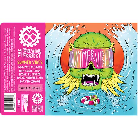 The Brewing Projekt Summer Vibes IPA by The Brewing Projekt, beer label