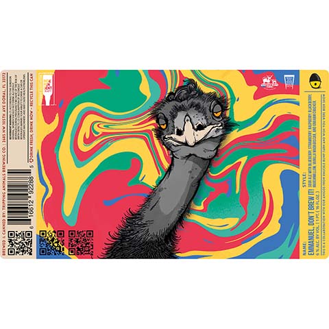 Tripping Animals Emmanuel, Don't Brew It! Sour Ale by Tripping Animals Brewing Co., beer label