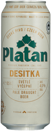 Platan Desitka by Pivovary Lobkowicz, beer label