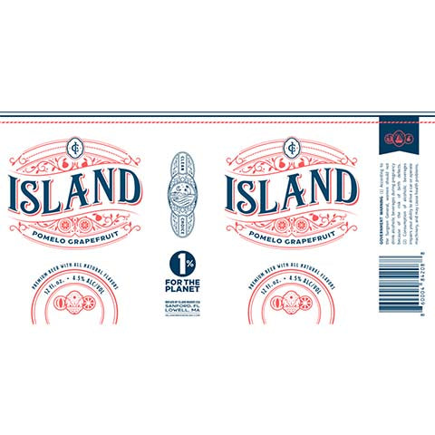 Island Pomelo Grapefruit by Island Brands USA, beer label