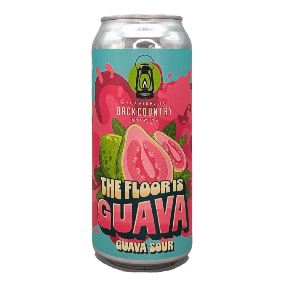 The Floor is Guava Guava Sour by Backcountry Brewing, beer label
