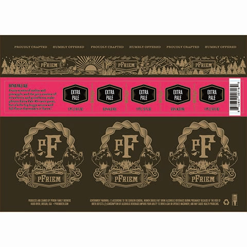 pFriem Extra Pale Ale by PFriem Family Brewers, beer label