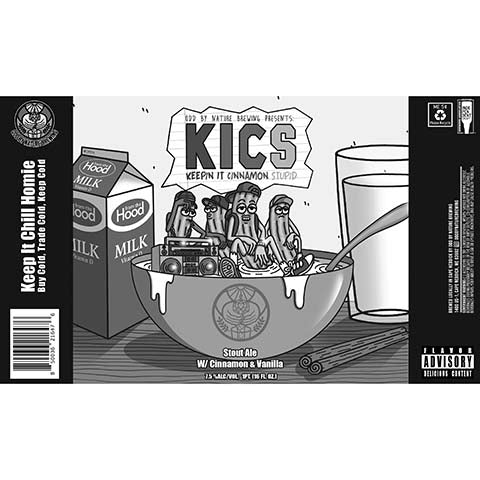 Odd By Nature Keepin It Cinnamon Stupid Stout Ale by Odd By Nature Brewing, beer label