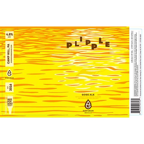 Ever Grain Plipple Sour by Ever Grain Brewing Co, beer label