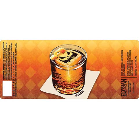 Elysian Old Fashioned Ale 2022 by Elysian Brewing Co, beer label
