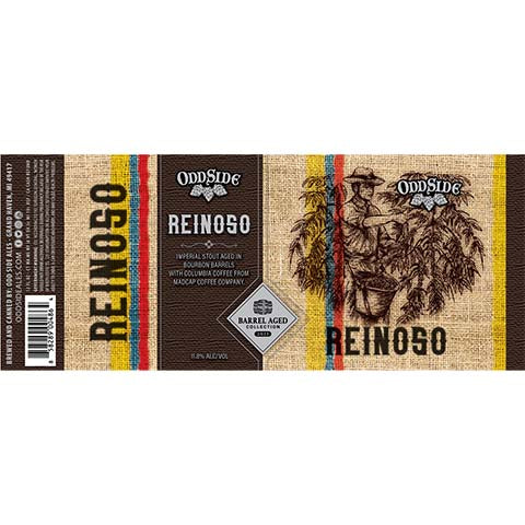 Odd Side Ales Reinoso Imperial Stout 2023 by Odd Side Ales, beer label