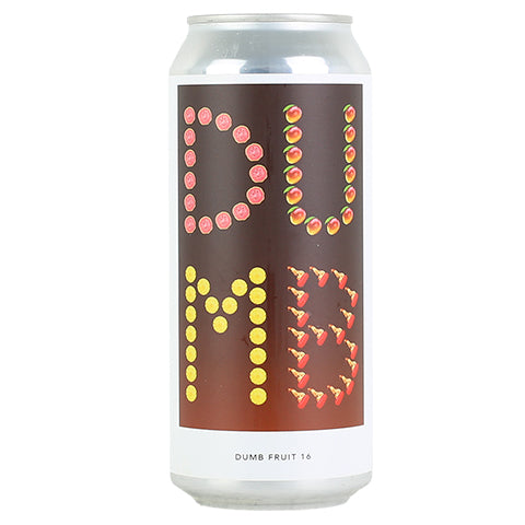 Evil Twin Dumb Fruit 16 Sour (guava, mango, pineapple & red hot candies) by Evil Twin Brewing, beer label