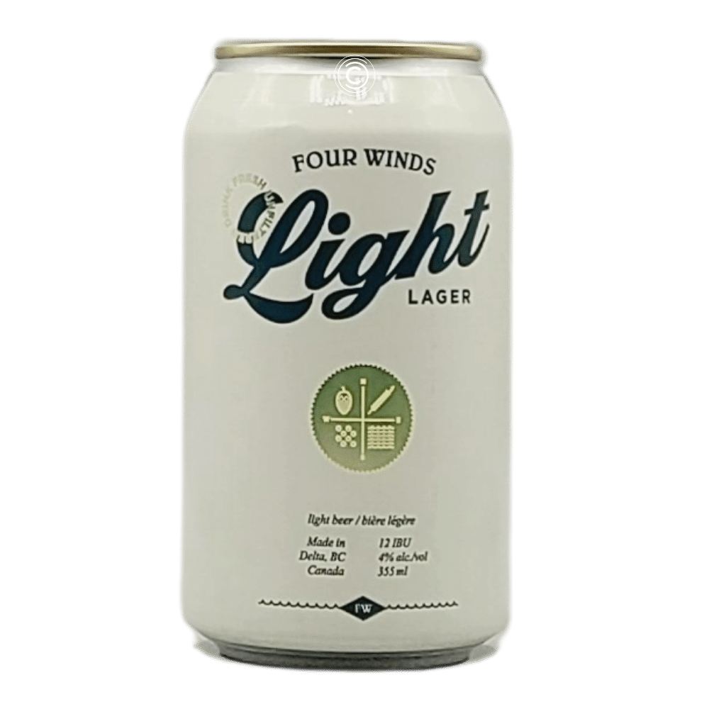 Brewing Co. Light Lager by Four Winds Brewing, beer label