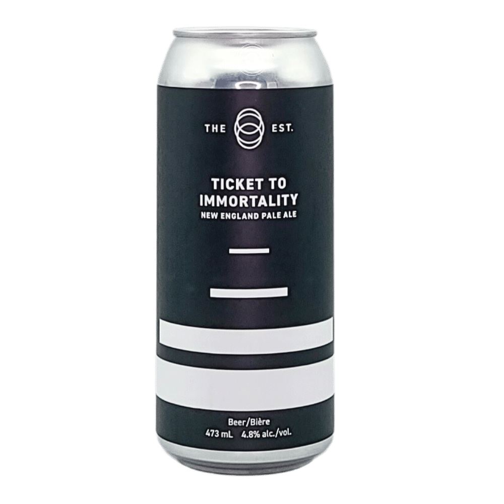 Ticket to Immortality New England Pale Ale by The Establishment Brewing Company, beer label