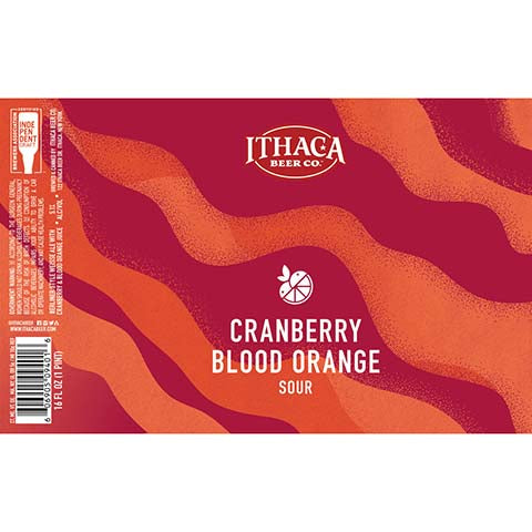 Ithaca Cranbery Blood Orange Sour by Ithaca Beer Co, beer label