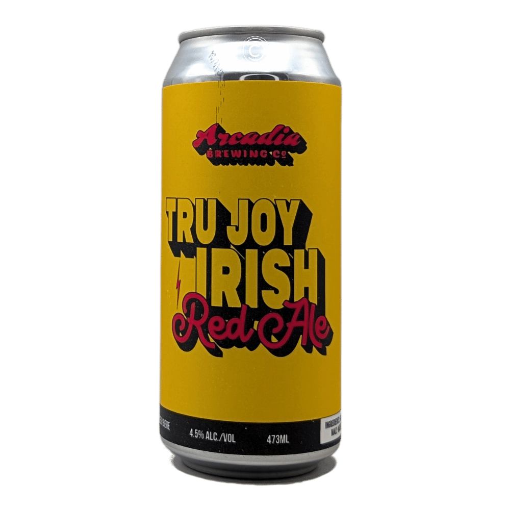 Tru Joy Irish Red Ale by Arcadia Brewing Co, beer label