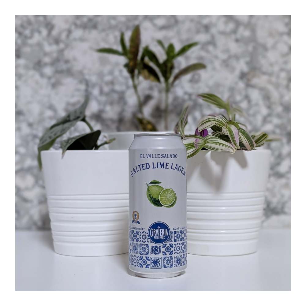 Salted Lime Lager by La Cerveceria Astilleros, beer label