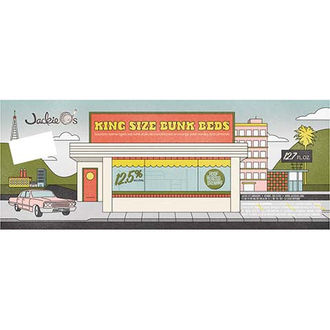 Jackie O's King Size Bunk Beds by Jackie O's Pub & Brewery, beer label