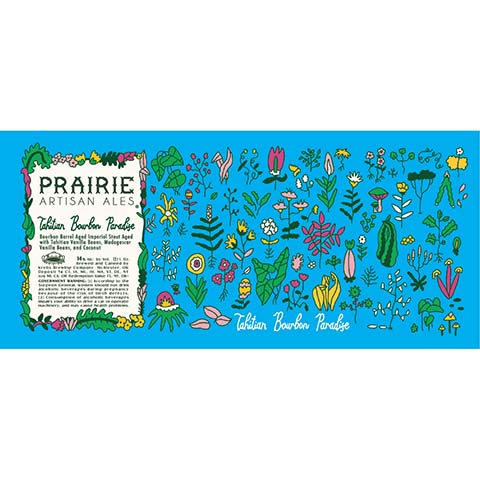 Prairie Tahitian Bourbon Paradise Imperial Stout by Prairie Artisan Ales, beer label
