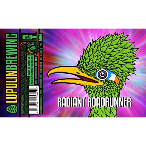 Lupulin Radiant Roadrunner by Lupulin Brewing, beer label