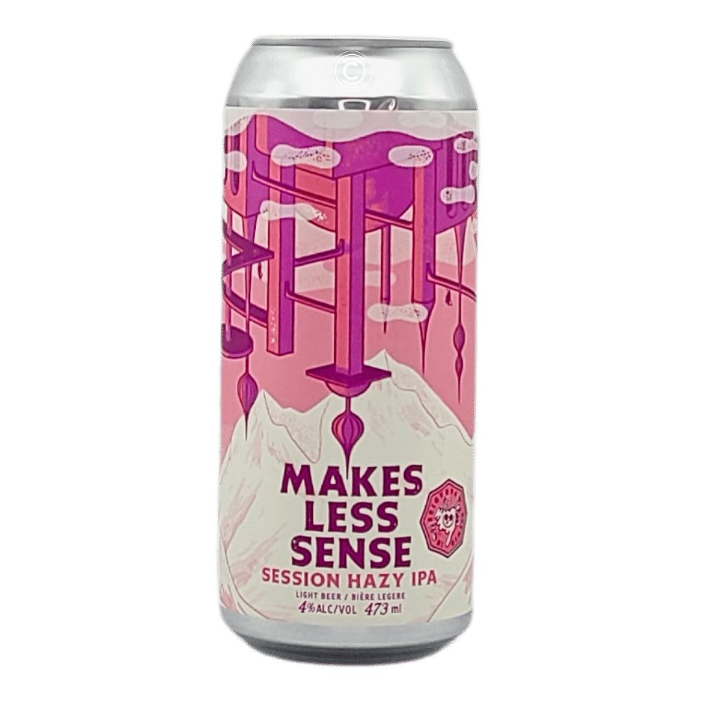 Makes Less Sense Session Hazy IPA by Banished Brewing Limited, beer label
