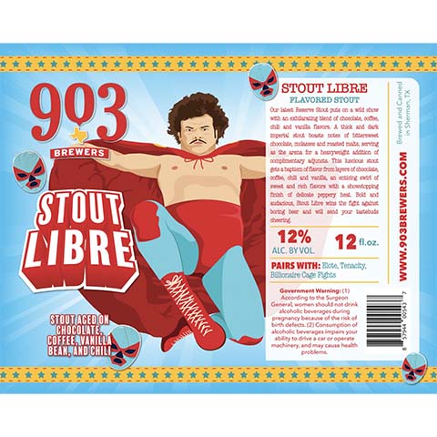 903 Stout Libre by 903 Brewers, beer label