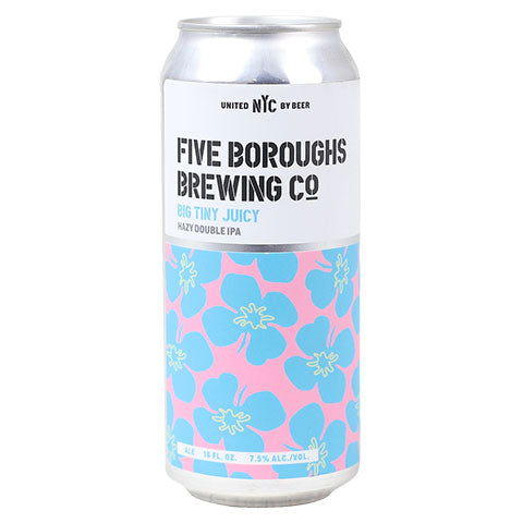 Five Boroughs Big Tiny Juicy Hazy DIPA by Five Boroughs Brewing Co, beer label