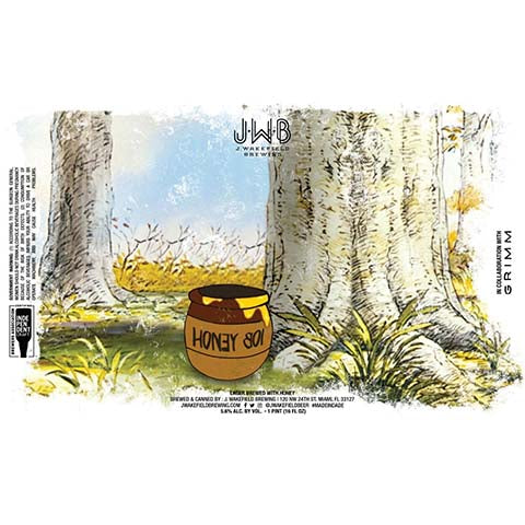 J. Wakefield Honey Boi Lager by J Wakefield Brewing, beer label