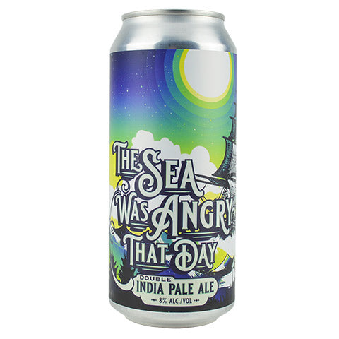 Vitamin Sea/Sand City The Sea Was Angry That Day Double Hazy IPA by Vitamin Sea Brewing, beer label