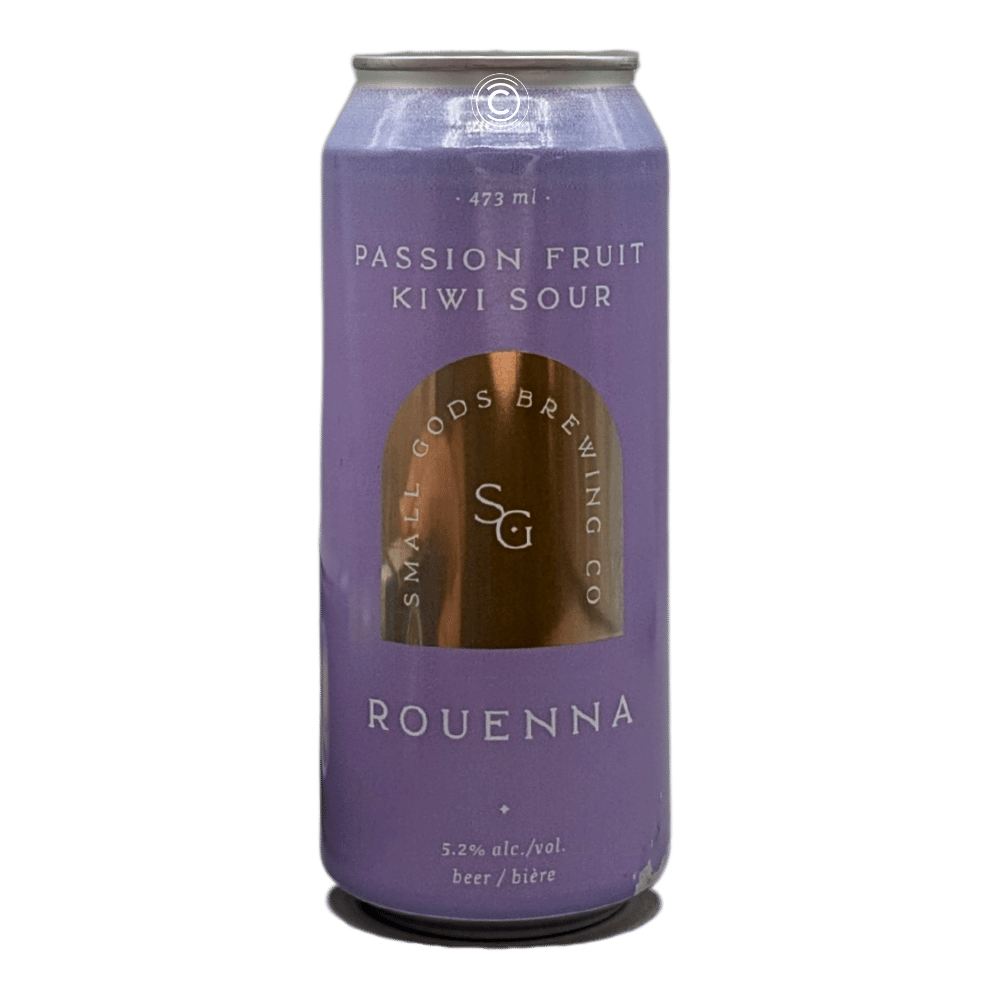 Rouenna Passion Fruit Kiwi Sour by Small Gods Brewing Co., beer label